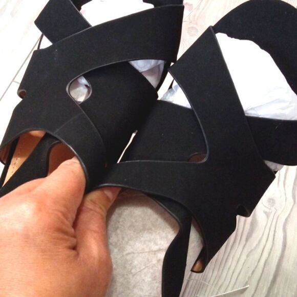 (21-3538) mysoft Women's Black Comfortable Heels Sz 11 - Picture 5 of 11